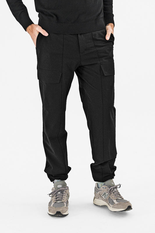 PANTALONES CARGO NEGROS 