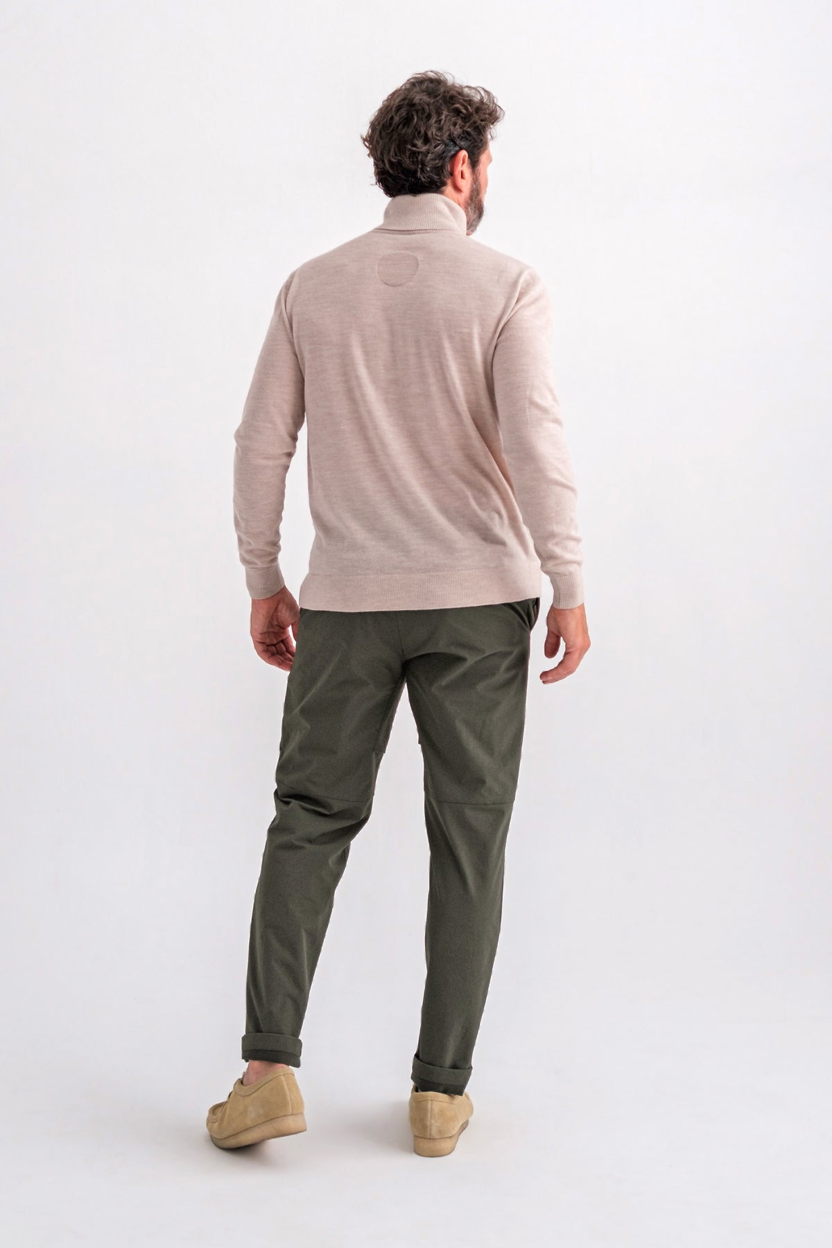 MERINO BEIGE TURTLENECK JUMPER